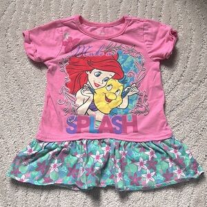 Disney Princess The Little Mermaid Splash Tee Shirt Dress